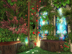 어두운 숲, 동방풍, 실내 정원