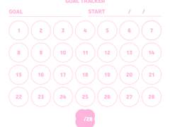 [전자노트 스티커] 해빗트래커 스티커_분홍