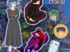 220422 주술회전 스티커