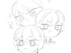 두상3컷 SD 낙서 커미션