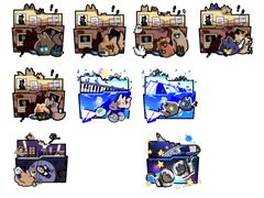 폴더 고정틀 커미션