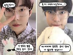 🐰투명포카 도안 배포🐰 토끼