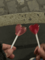 하트 모양 막대사탕