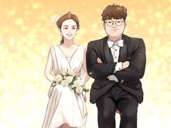 친구 결혼 축하 일러스트