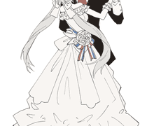 2인 단색 오마카세 러프 전신 커미션