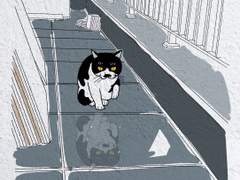 [길냥이 그리기 챌린지] 015 올드보이 고양이