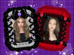 [해니마니] 블랙 레이스 프레임