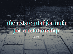the existential formula for a relationship