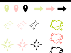 굿노트 서식 공유 <여행 스티커>
