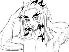 샤워 후에 나온 렌고쿠