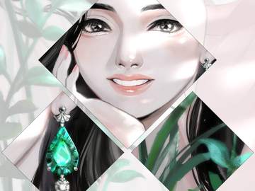 에메랄드 그린 Emerald green