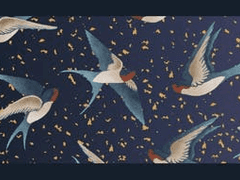 행복한 왕자 울실크 머플러 작업