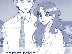 1인 반신 커미션 신청 감사합니다!(+배경)