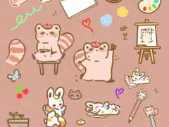 [쿱정] 굿노트 스티커 공유 - 그림을 그리자