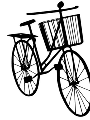 자전거 바구니 속 둥지