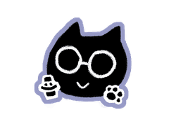 묨냥이 보라배경 키링도안(무료)