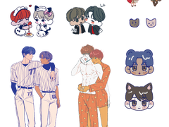 해재 스티커 도안 배포