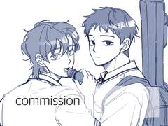2인 흉상 커미션 신청 감사합니다!(+소품추가)