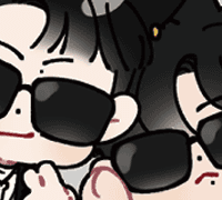 [굿노트] BLACK 굿노트 스티커