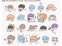 지성티커 굿노트 스티커