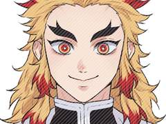 귀멸의칼날 증명사진 도안 (염주 렌고쿠)