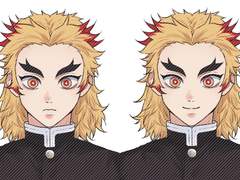 귀멸의칼날 증명사진 도안 (10대 렌고쿠)