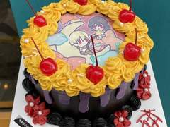 친구에게 받았던 생일케이크 (그림 @0c0_mk_0c0 님 커미션)