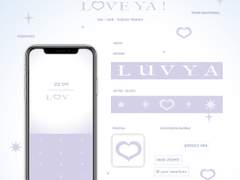 LOVE YA ! line purple theme / 애플 ios ver.