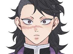 귀멸의칼날 증명사진 도안 (귀살대 겐야)