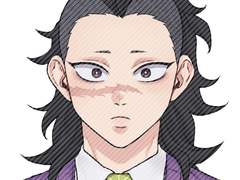 귀멸의칼날 증명사진 도안(귀멸학원 겐야)