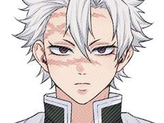 귀멸의칼날 증명사진 도안 (풍주 사네미)