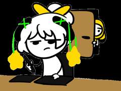 마감하기싫어!!(원하양)gif