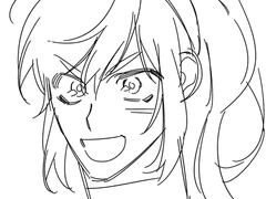 자캐로 그림체 비교