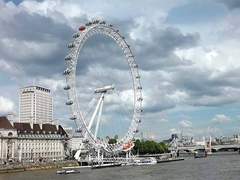 런던 아이의 매혹적인 전망
