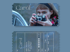 영화 캐롤 오리지널 티켓