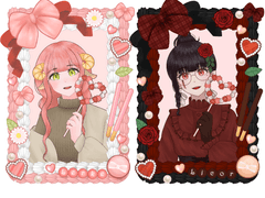 하트 머랭 💝 디지털 탑꾸 고정틀 커미션