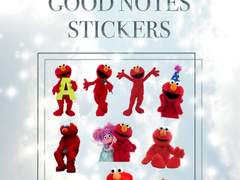 [굿노트 스티커] 쿠키몬스터 엘모