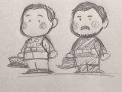 별사탕 초기 손그림