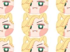 산즈 스티커 유료 도안