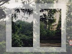 도로 위의 녹색