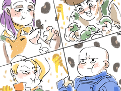 짧은 건전만화 2편과 낙서