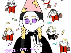 [도리벤] 란 생일 축하하는 만화