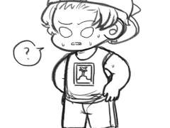 한여름날의 습작에서의 공경장님 복장