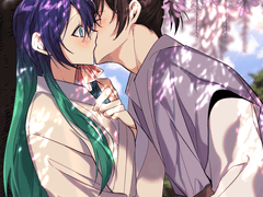 등나무꽃 아래에서