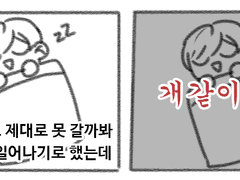 크비 컵홀더 간 후기 만화