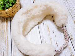 핸드메이드 퍼 헤어밴드