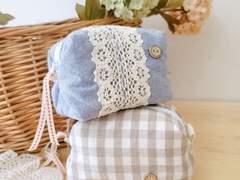 핸드메이드 캐러멜 파우치