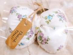 핸드메이드 통통 리본 머리끈