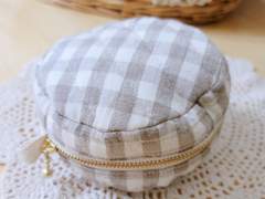 핸드메이드 원형 동전지갑