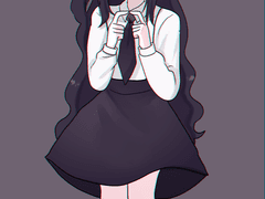 흔들리는 검은꽃